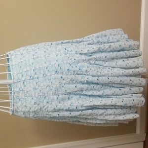 For Joseph blue and white floral skirt